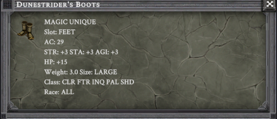 DUNESTRIDER'S BOOTS item card